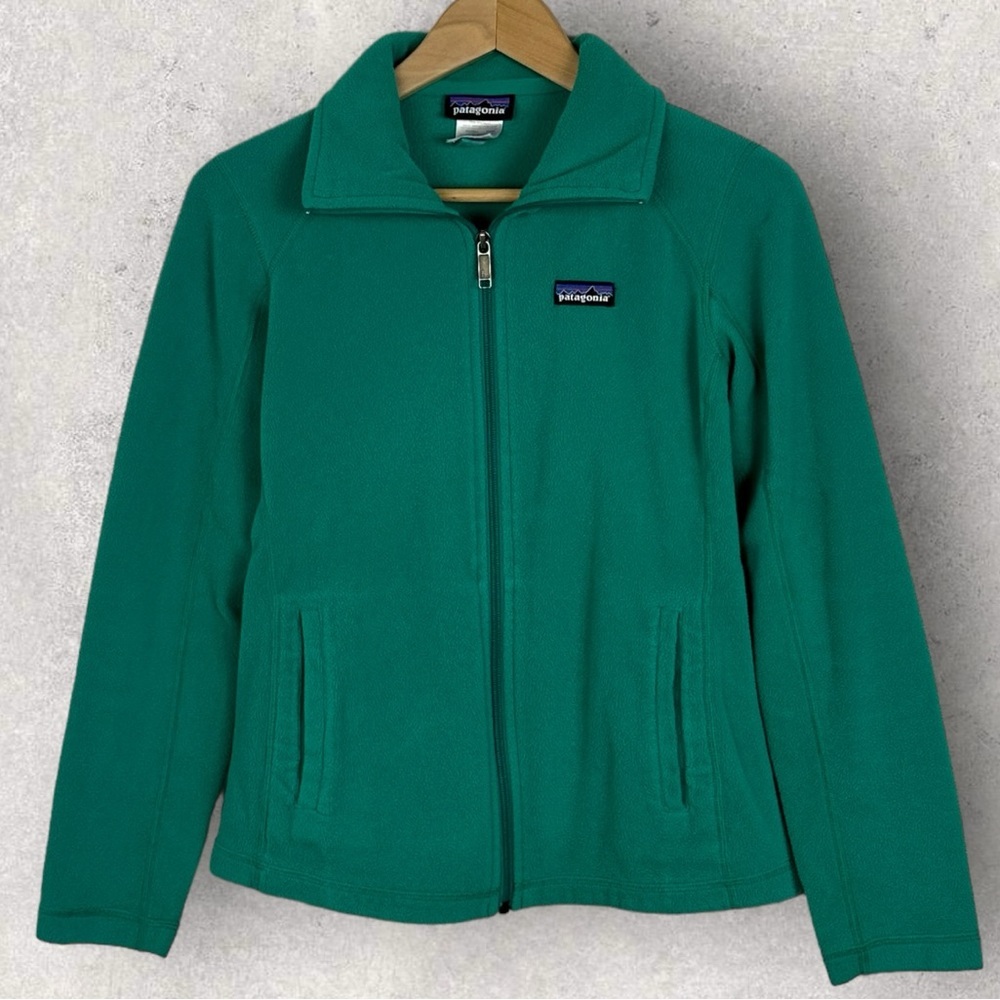 Patagonia Micro D Jacket Mint Green Size XS Style 25415 Fleece Full Zipper Coat